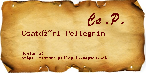Csatári Pellegrin névjegykártya